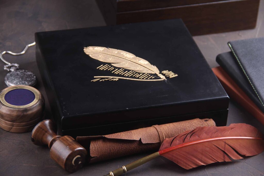 Luxury Brand Fountain Pen Case/Corporate Promotional Gifts