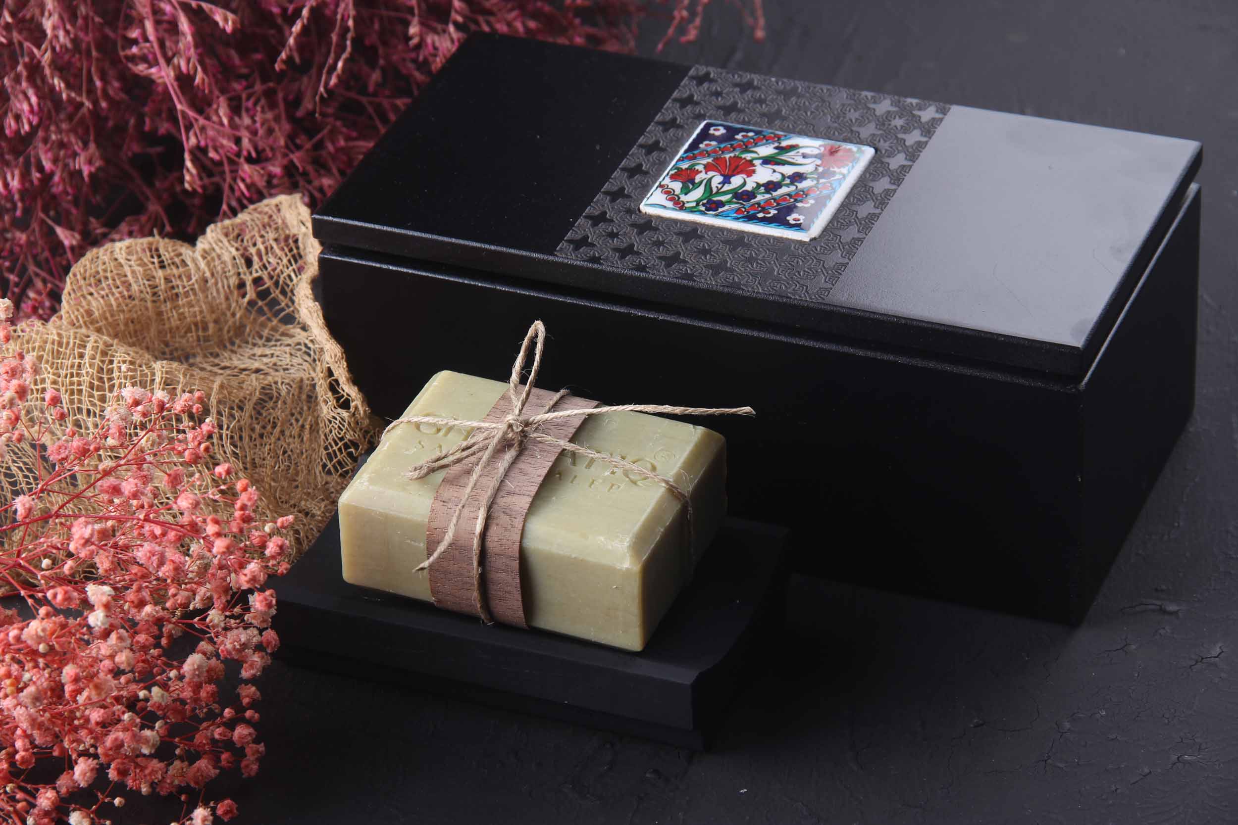 Wooden soap gift box